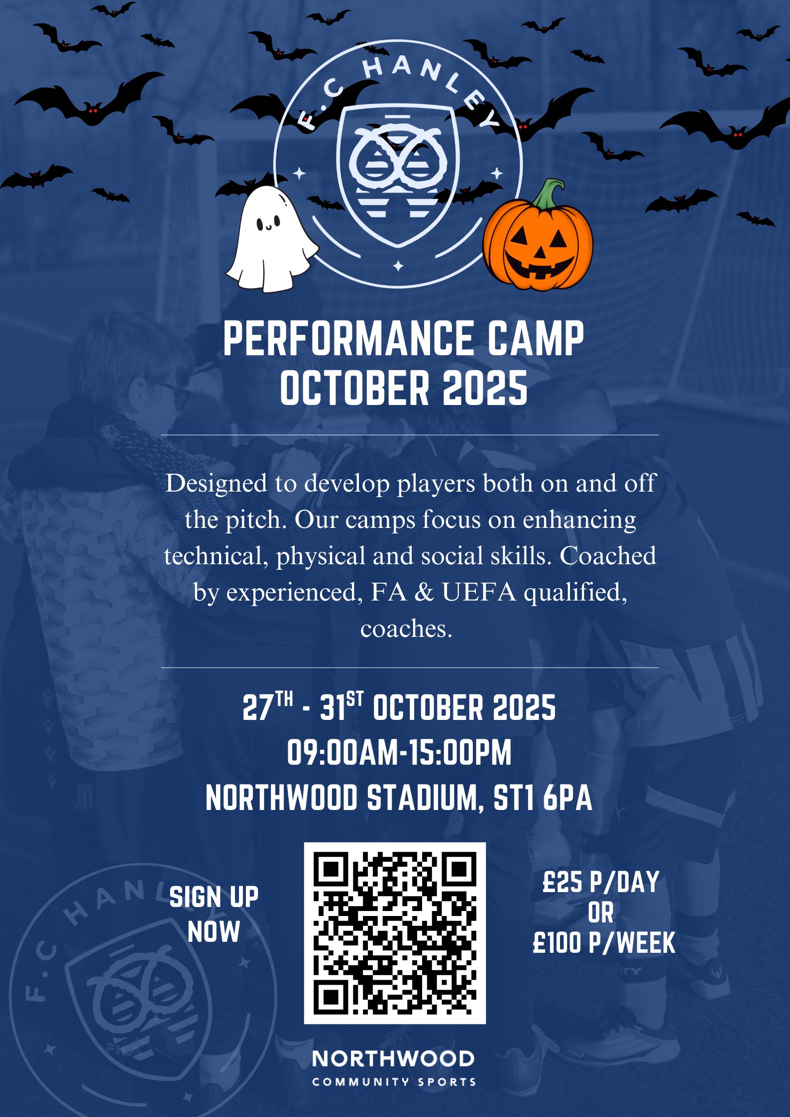 Kids at FC Hanley Holiday Camp