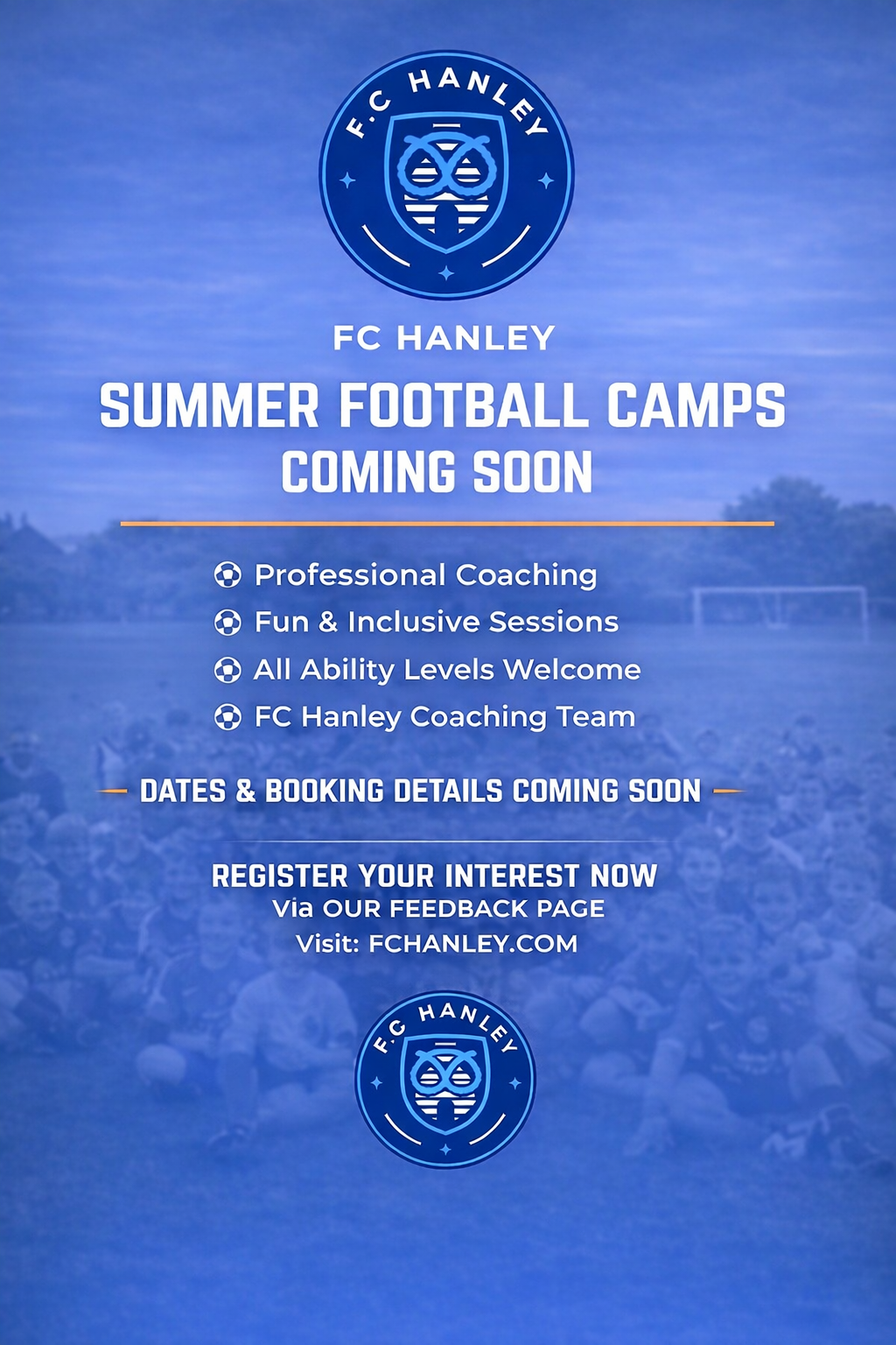 Kids at FC Hanley Holiday Camp